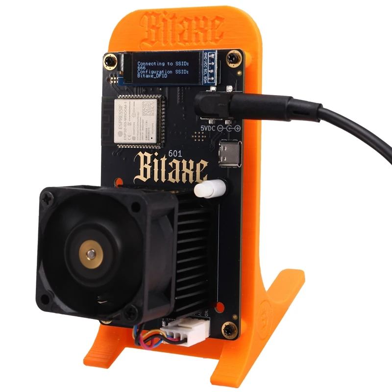 

Bitaxe Gamma 601 Solo Miner 1,2TH/S BM1370 Asic Chip 18 Вт от Antminer S21 Pro Bitcoin BTC Miner с кронштейном