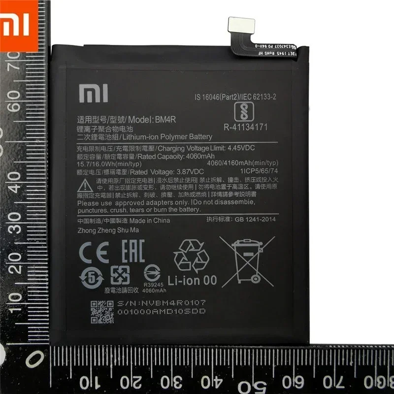 2024 Jahre 100% Original BM4R 4160 mAh Telefon Batterie Für Xiaomi Mi 10 Lite 10 Lite 5G Zoom Ersatz batterien Schnelle Lieferung