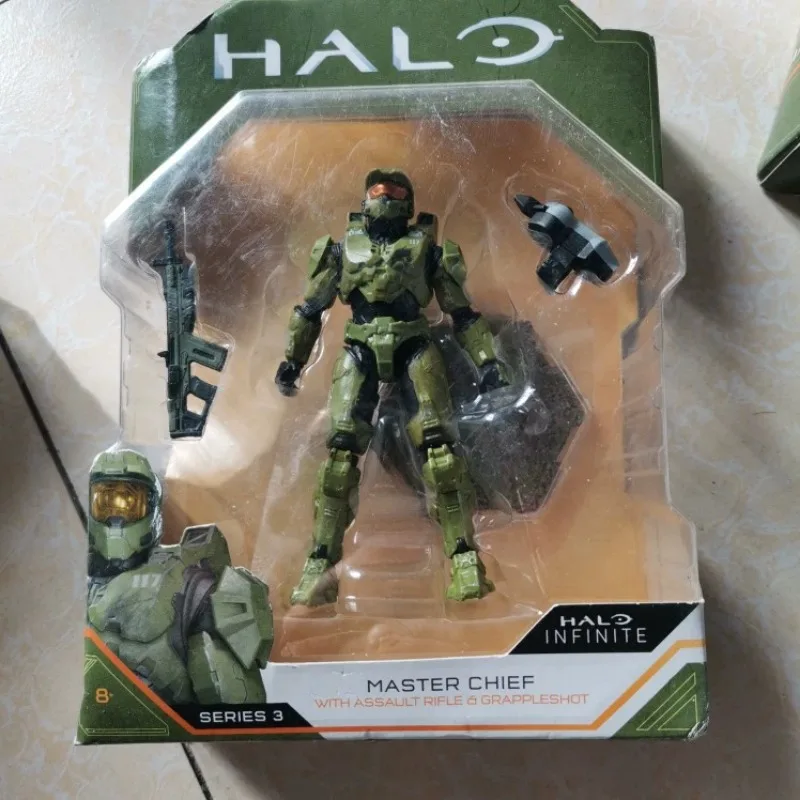 Haloes Infinites Master Chief Pilot Soldiers 3.75 Inches PVC Action Figures Joint Movable Doll Collectible Ornaments Kids Gifts