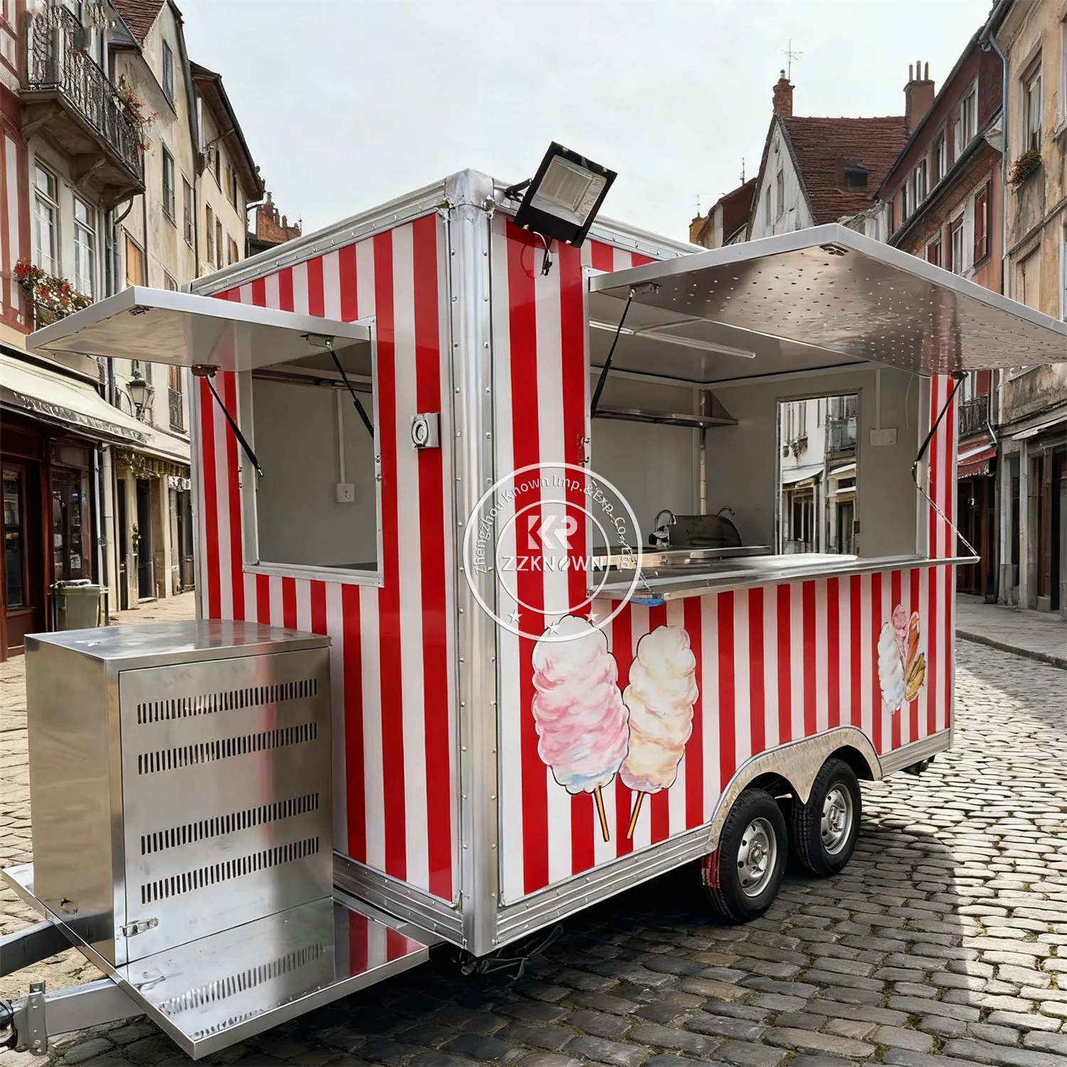 Concession Mobile BBQ Bakery Food Truck Fully Equipped Ice Cream Hotdog Cart Outdoor Catering Food Trailer For Sale