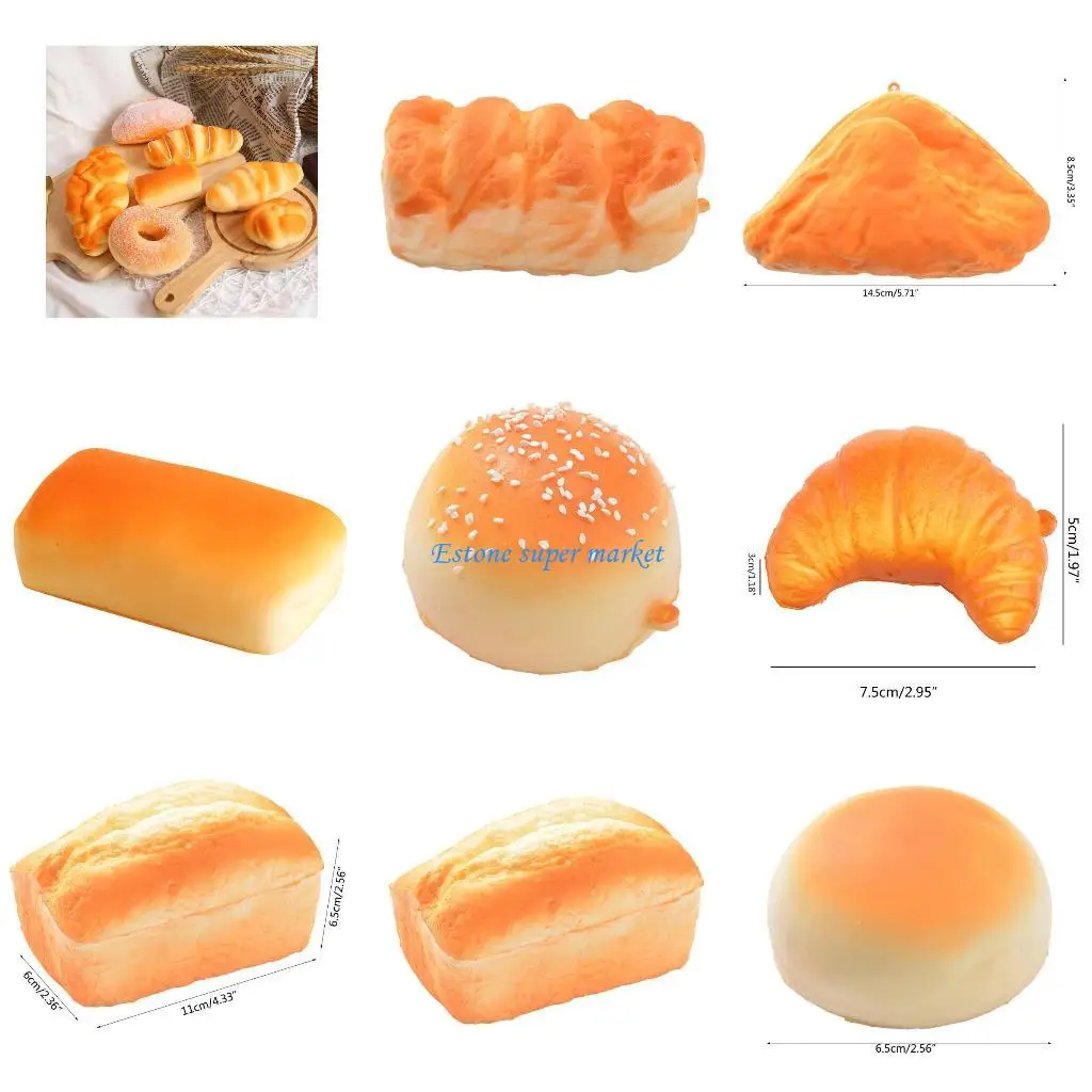 

090b симуляция еды pu поддельный хлеб модель реально для ощущения, сжимаемое для отеля