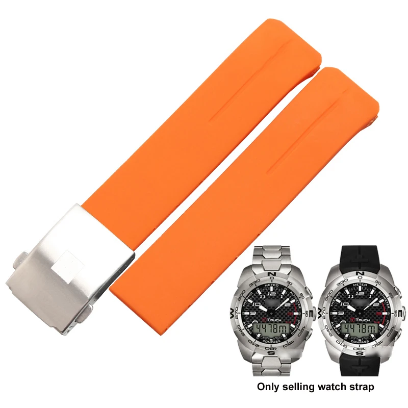 

For Tissot 1853 Tengzhi T-Touch original T013 rubber watch band T047T081T33 silicone watch band 20mm 21mm Rubber strap