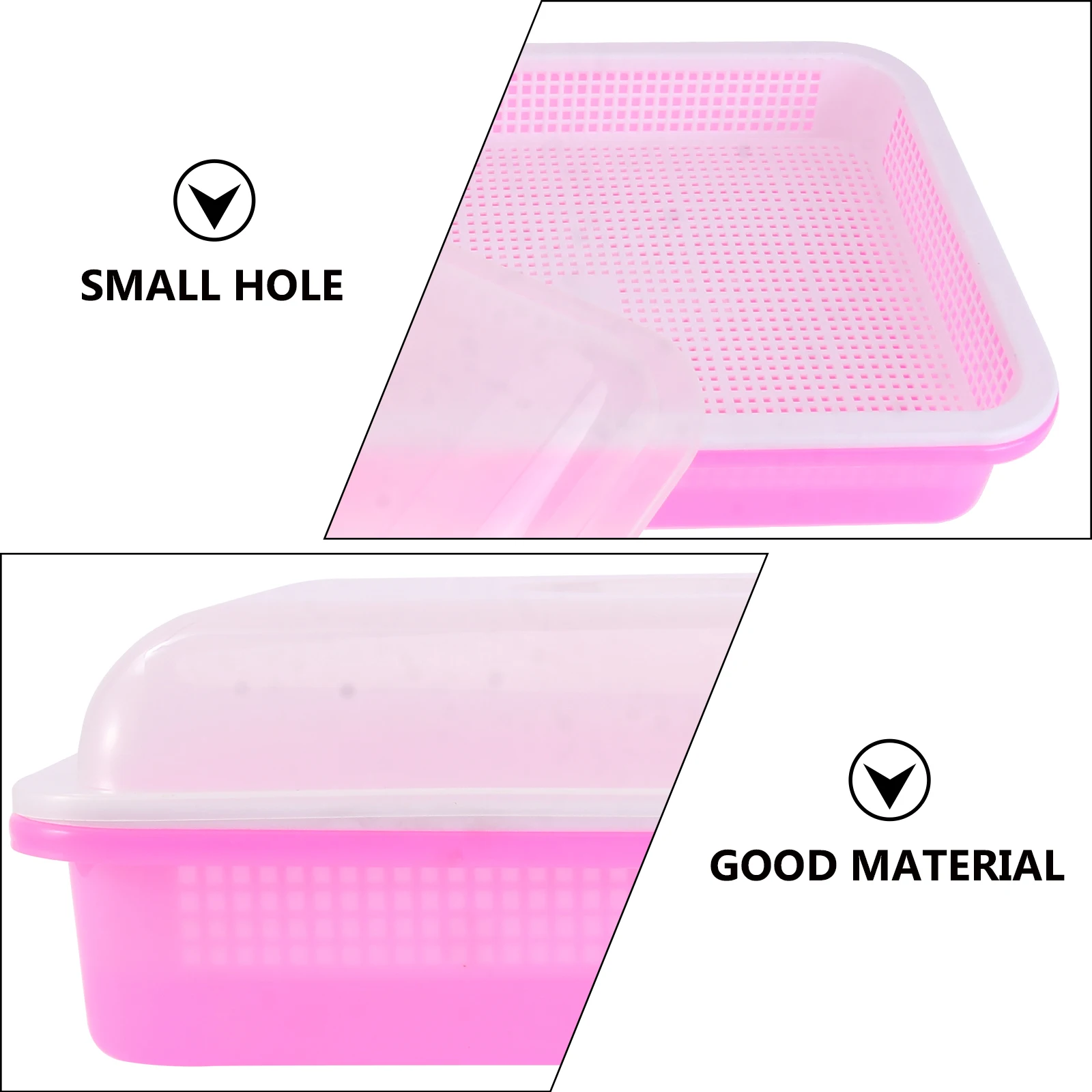 

Resin Seedling Tray for Vegetable Germination Wheat Sprout Planting Soybean Soilless Nursery Tray Water Planting High Budding