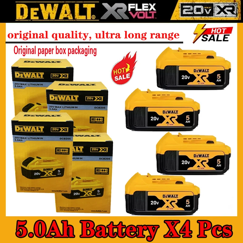 Original Dewalt Battery 5AH/6AH Lithium-ion Battery 20V Dewalt Dcd796 DCF921 DCF921N DCF850 DCF892 DCF911 Power tools Battery