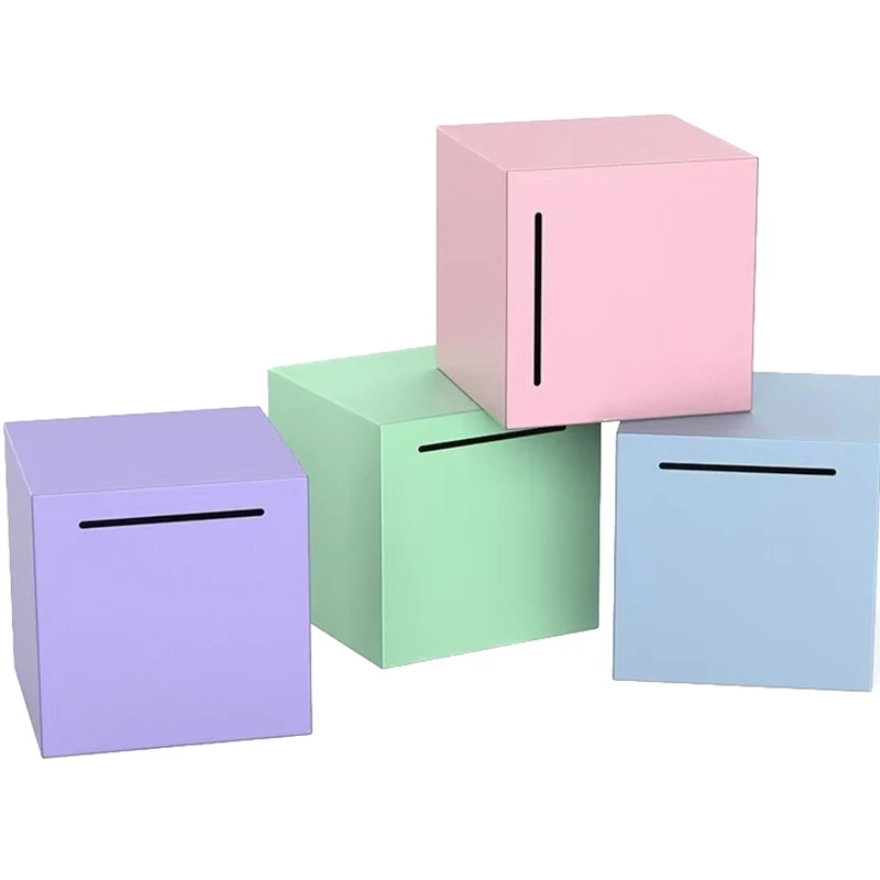 Steel Piggy Bank Only Enter Not Exit Large Capacity Money Savings Bank For Children's Metal Cash Box Coin Piggy Bank