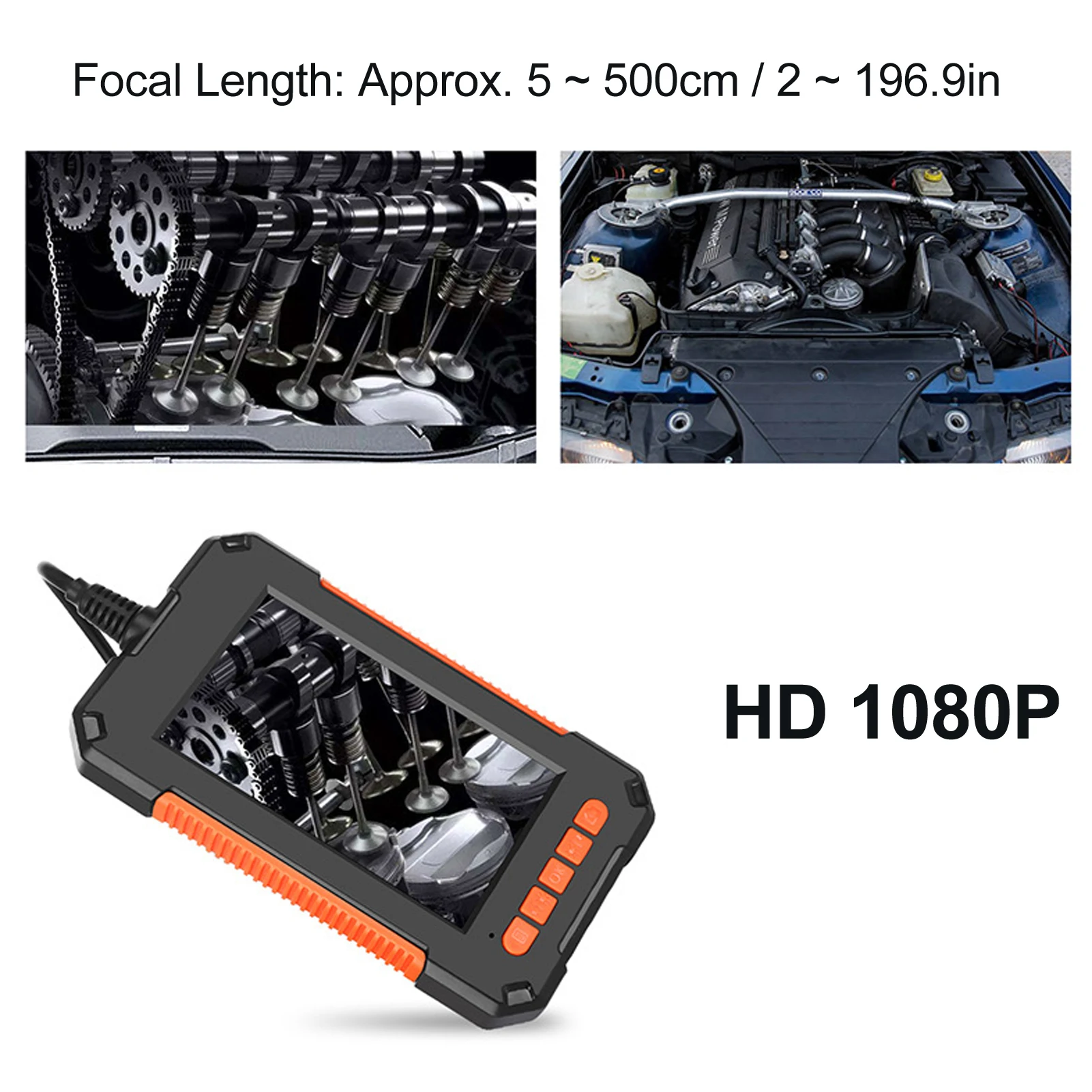 HD1080P المنظار الصناعي 4.3 ''IPS شاشة 8 المصابيح 8 مللي متر كاميرا بـ USB 5 ~ 500 سنتيمتر سيارة الأنابيب المجاري التفتيش Borescope مقاوم للماء