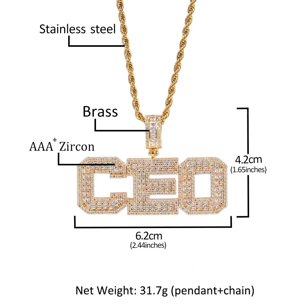 

Fashion Hip-Hop Small Square Zirconium Letter Splicing Pendant Copper Inlaid Zircon Digital Necklace Customization