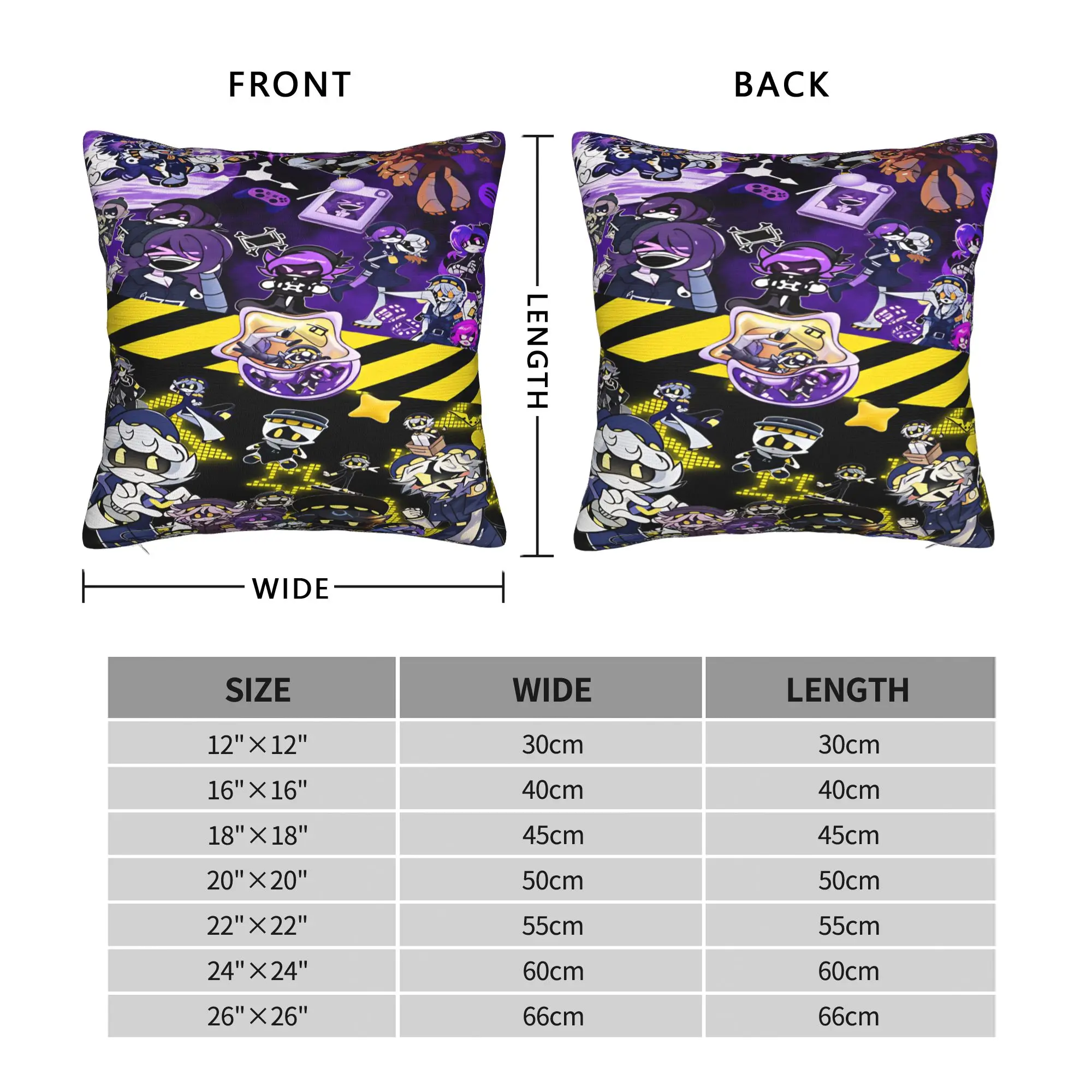 Murder Drones Cartoon Animation Pillow Cover  Comfy Cushion Cover Fashion Pillow Case For Living Room Sofa