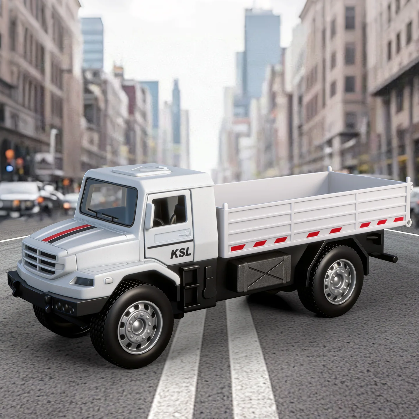 Children's Toy Car Model Alloy Car Simulation Transport Car Pull Back Car Inertia Driving Door Can Open Big Truck Boy Gift