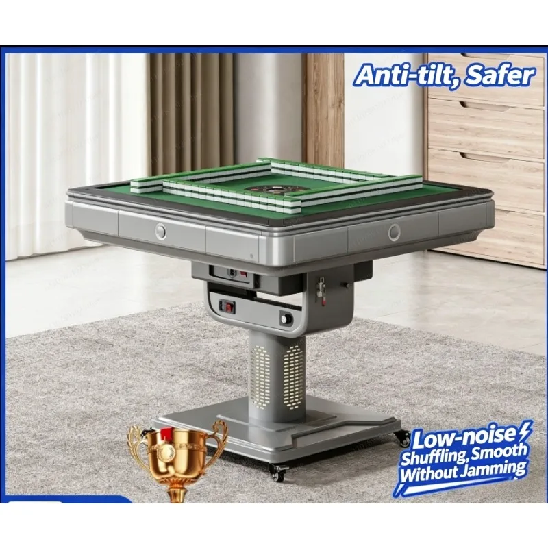2026 New Folding Mahjong Table, Full Automatic Electric Dual-Use Dining Game Machine with Silent Motor Home