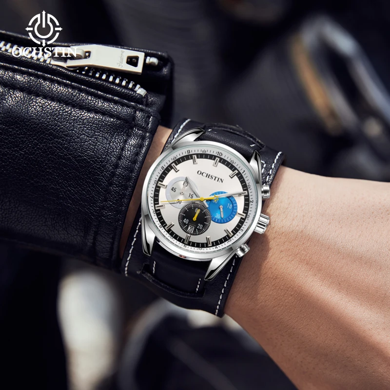 OCHSTIN2023 New Craftsmanship Series Business Leisure Multifunctional Quartz Movement Glow Men's Quartz Watch