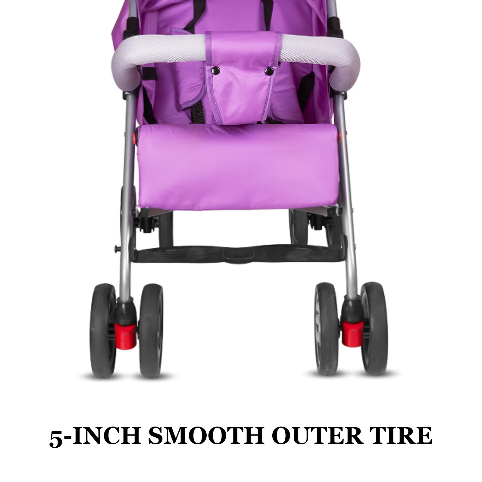 عربة استبدال الإطارات 5 بوصة المطاط الإطار الخارجي للطفل يدفع باليدين عربة أطفال عربات التي تجرها الدواب عربة الرضع عجلة عالمية تناسب عالية