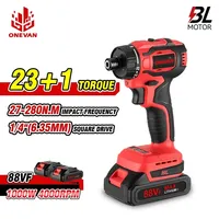 ONEVAN 23+1 Torque Brushless Electric Screwdriver Cordless Impact Drill Impact Driver With LED Lighting For Makita 18V Tool