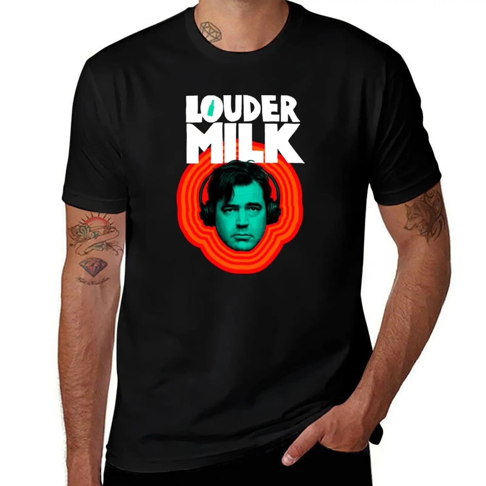 

Футболка Louder Milk, хлопковая футболка, мужская дизайнерская футболка из 100% футболки