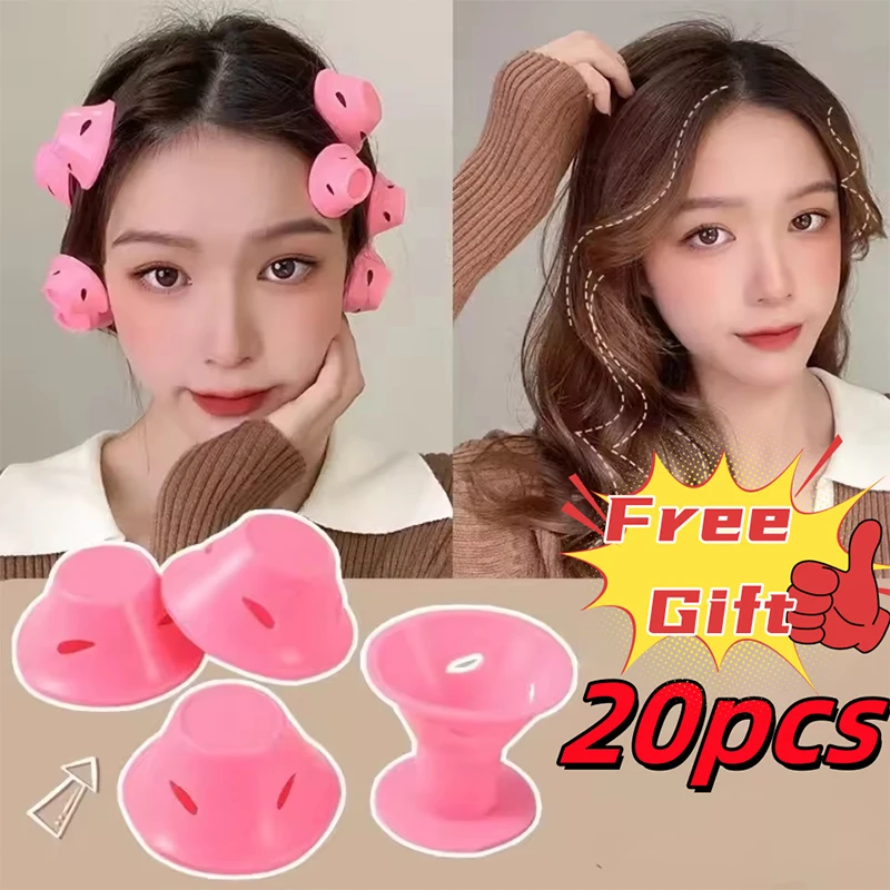 New-10/20PCS Mushroom Bell Curler Sleeping Curl Perm Free Curl Artifact Heatless Hair Roller Curler