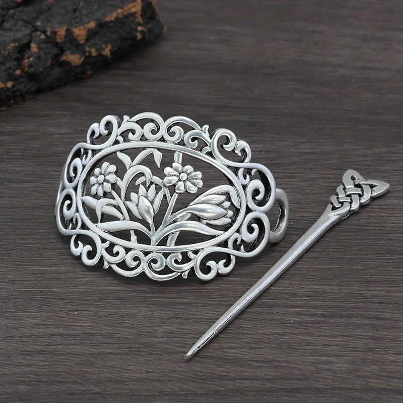 Classical Viking Elegant Retro Women's Styling Braided Hair Fixed Headwear Hairpin Hair Stick Birthday Party Girl Gift