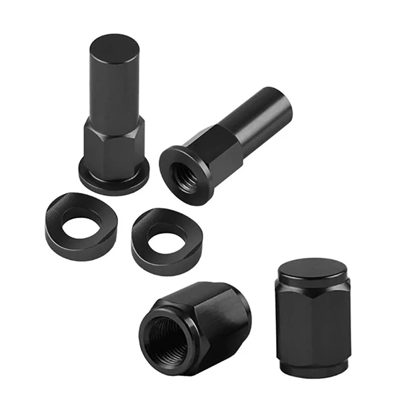 3PC Motocross Rim Lock Nut Kit Tire Clamp Screw Rim Lock Nut Spacer Kit Dirt Bike Rim Lock Nuts Bolts Spacer Motocross Valve Cap