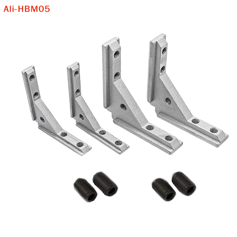 (HB05)2/4Pc Angle Slot Connector 2020 3030 4040 Panel Iinstallation Board Angle Slot Fixing Hardware Door Frame Corner Code