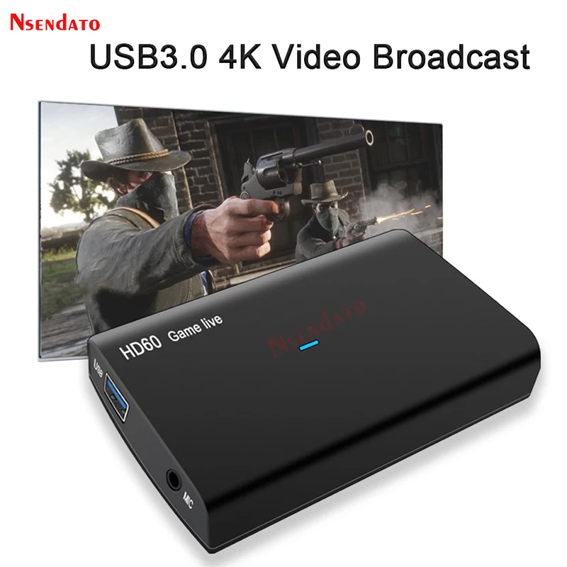 

Ezcap266 USB 3.0 HDMI Video Capture Card With Mic 1080P 60fps 4K HDMI Game Video Recorder for PS4 Xbox Wirecast OBS Live Stream