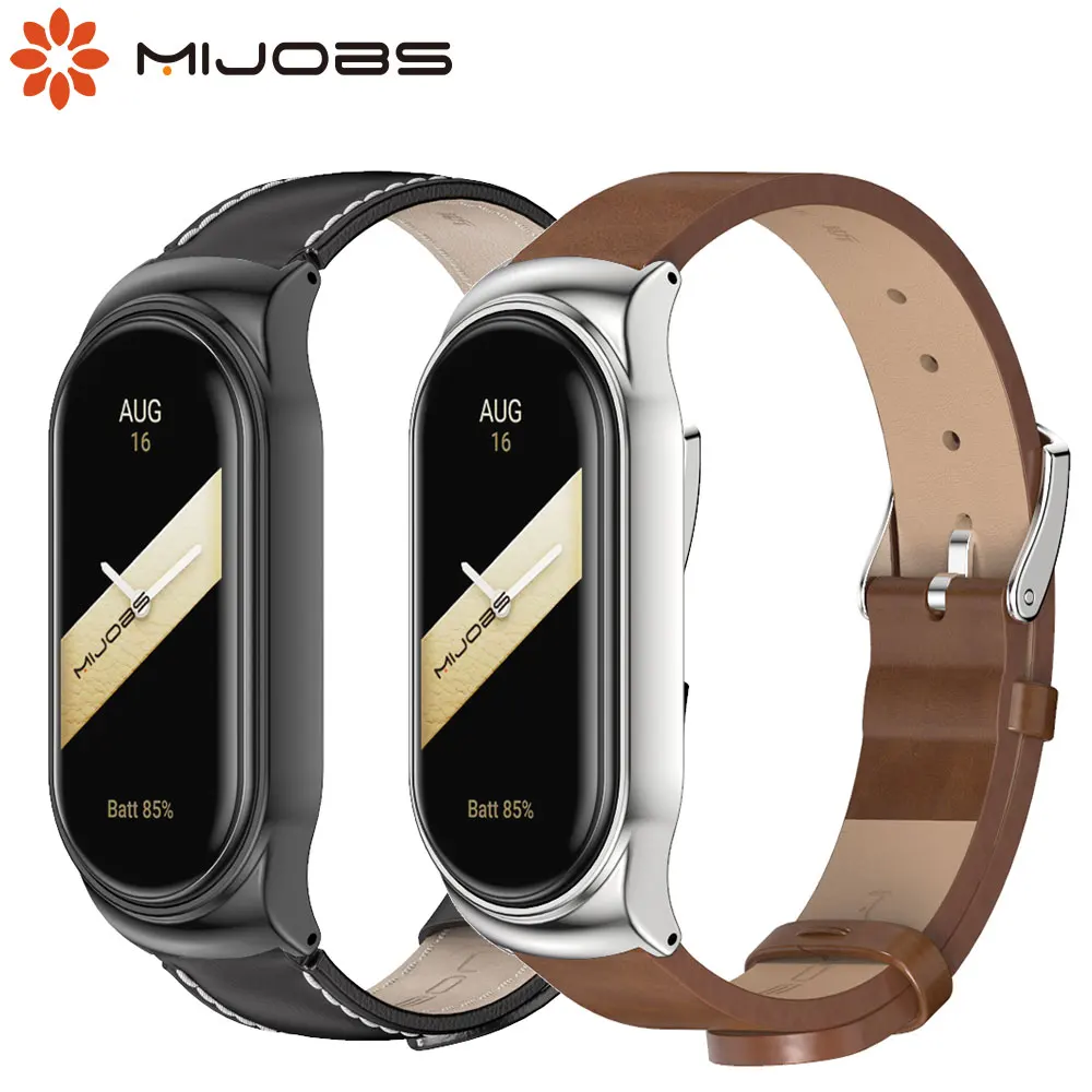 For Xiaomi Smart Band 10 9 8 Strap Leather Watch Band Mi Band 9 10 Ceramic Version Bracelet Accessories Mi Band 10 Strap