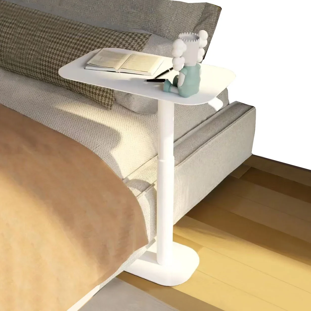 Fabryczne biuro Szpital Jadalnia Regulowana wysokość Mobilny stolik na laptopa Pneumatyczne stojące biurko podnoszone Stół nad łóżkiem na rozkładaną sofę