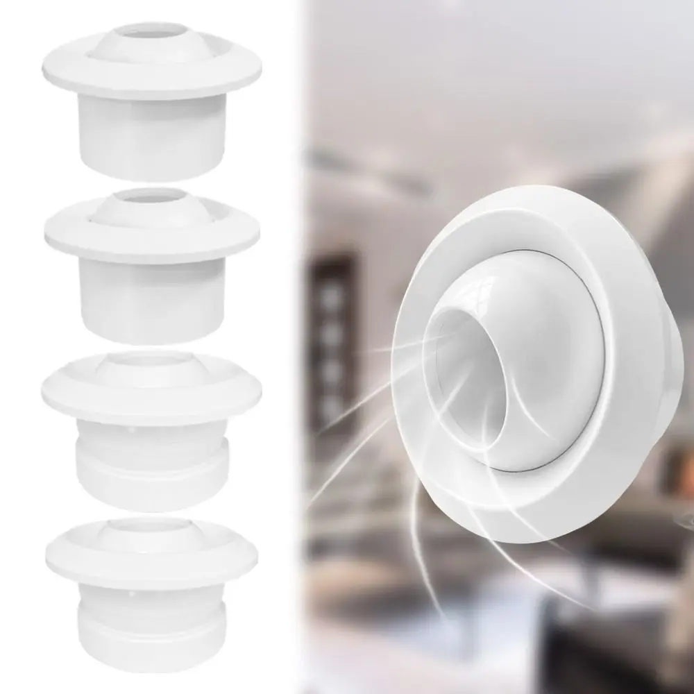 ABS Air Conditioning Exhaust Vents Round Adjustable Circular Jet Vents 75/100/150/200mm Air System Outlet Valve