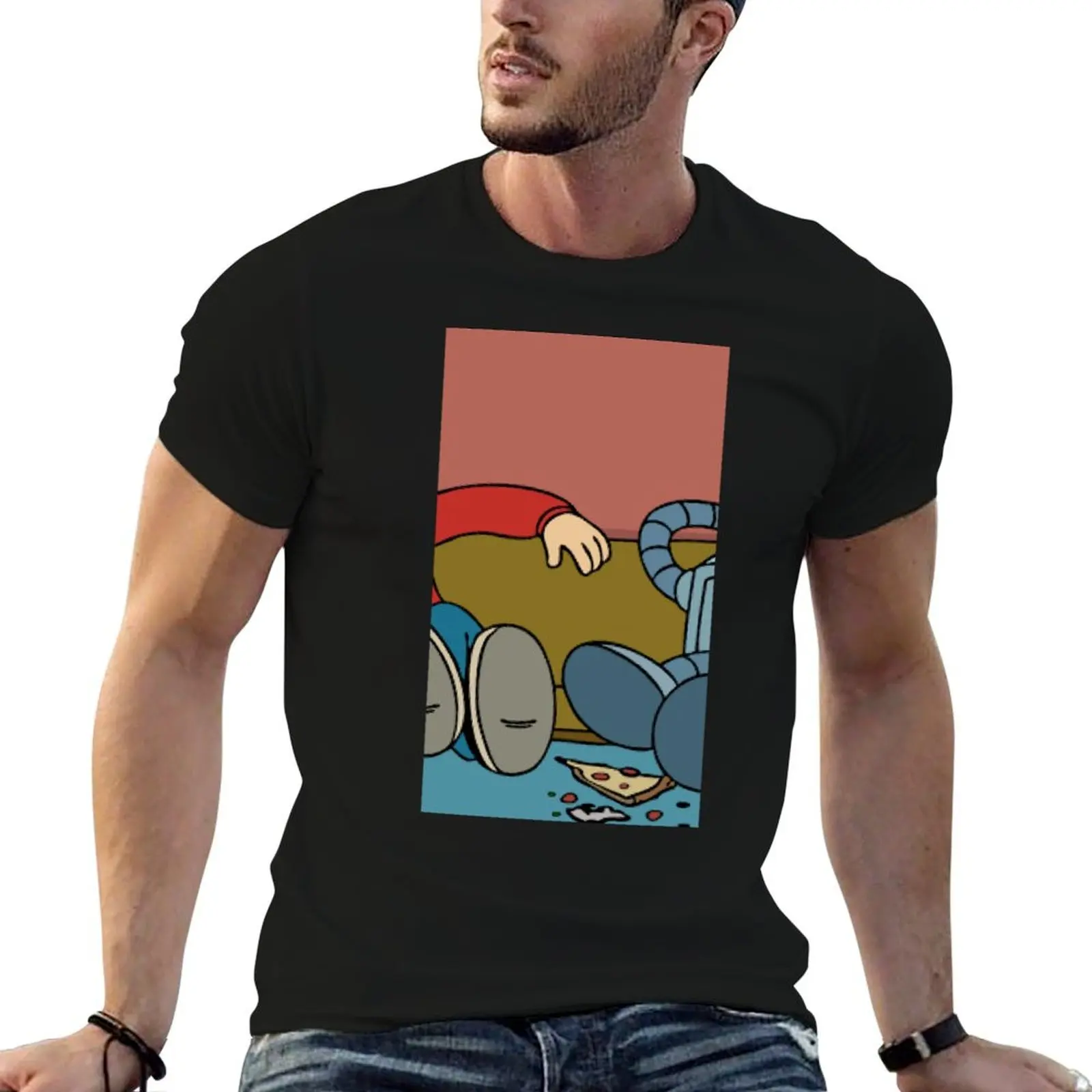 

Bender Fry man shirts t T-Shirt funny shirt t man cotton Futurama