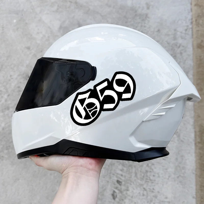2Pcs/Set G59 Motorcycle Helmet Stickers,Waterproof Vinyl Decals for Motorbike Tank,Front Fender,Scooter Body Exterior Decor