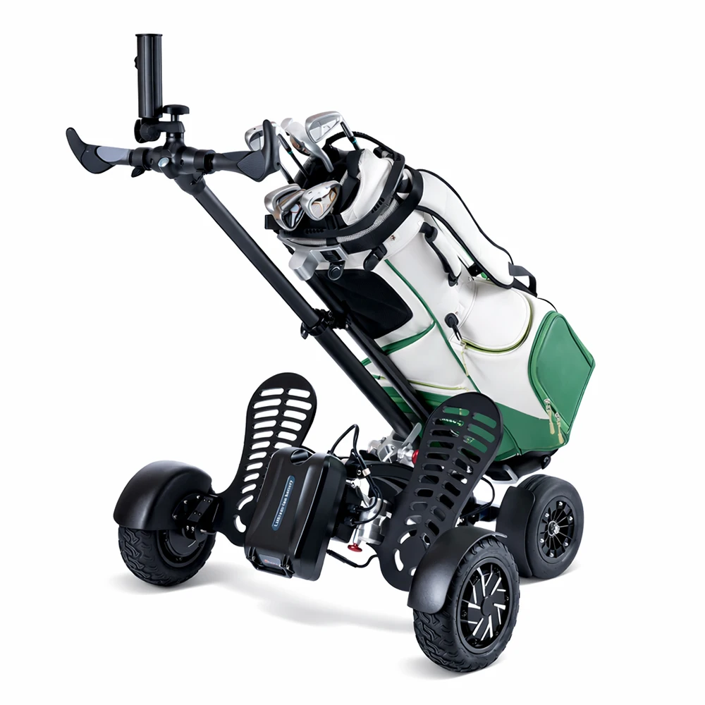 Eswing Electric Scooter 3 In 1 Ride On Push Pull Bag Trolley With Holder For Course Use