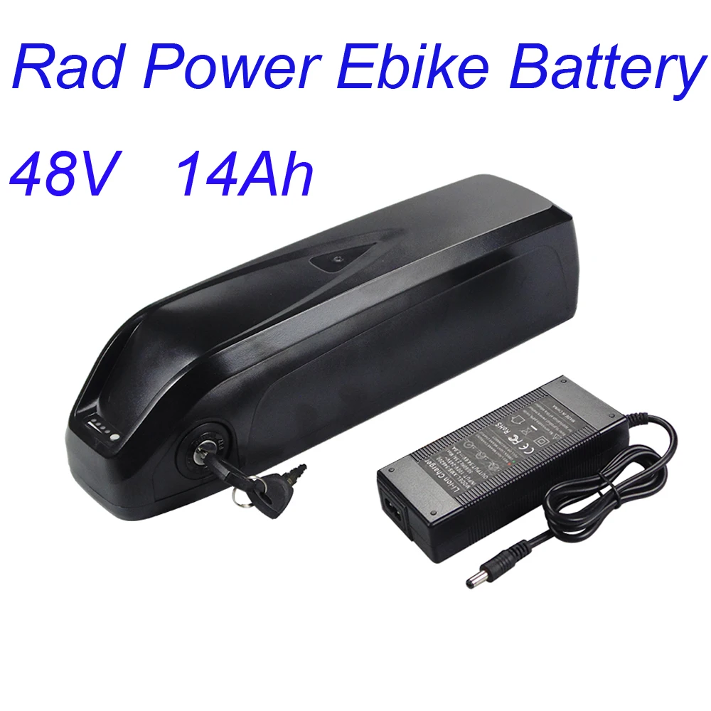 Rad Power Ebike Battery 48V 672W External Battery Pack for RadExpand 5 Plus RadWagon RadRunner 2 Replacement