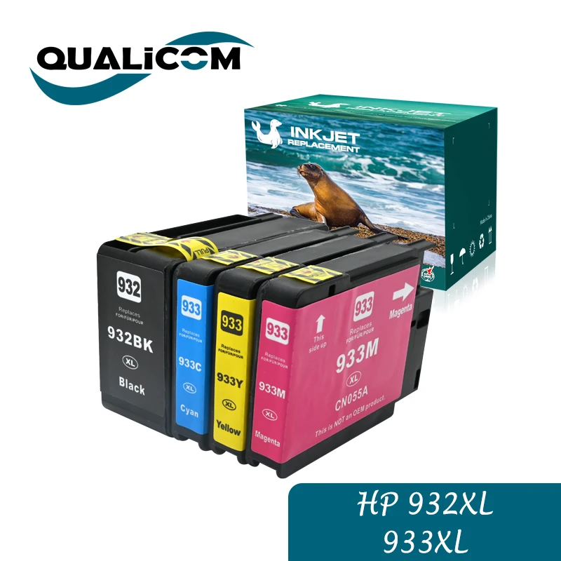 

932 933 932XL 933XL 1SET 4PCS Compatible Ink Cartridge for HP Officejet 6100 H611a 6600 H711a 6700 H711n 7110 7612 7610 7510