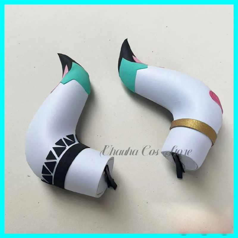 Varesa cosplay jogo genshin impacto traje prop peruca cocar cauda acessório 6 pçs/set varesa rpg prop anime festa terno