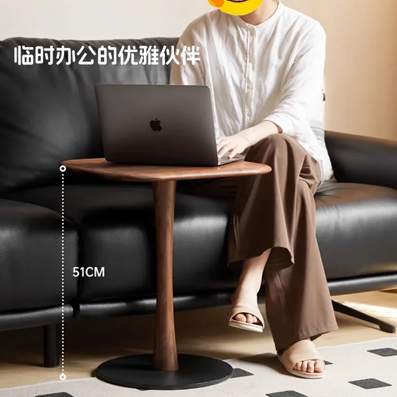 Borda de madeira maciça alguns sala de estar novo sofá chinês lateral, mesa casa pequeno apartamento, nogueira preta pequeno quadrado alguns