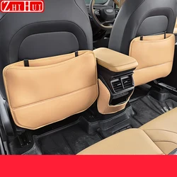 For Geely Atlas 2nd Gen Starray 2024 Car PU Leather Anti Kick Mat Pad Anti-kick Protector Mats Seat Back Protector Accessories