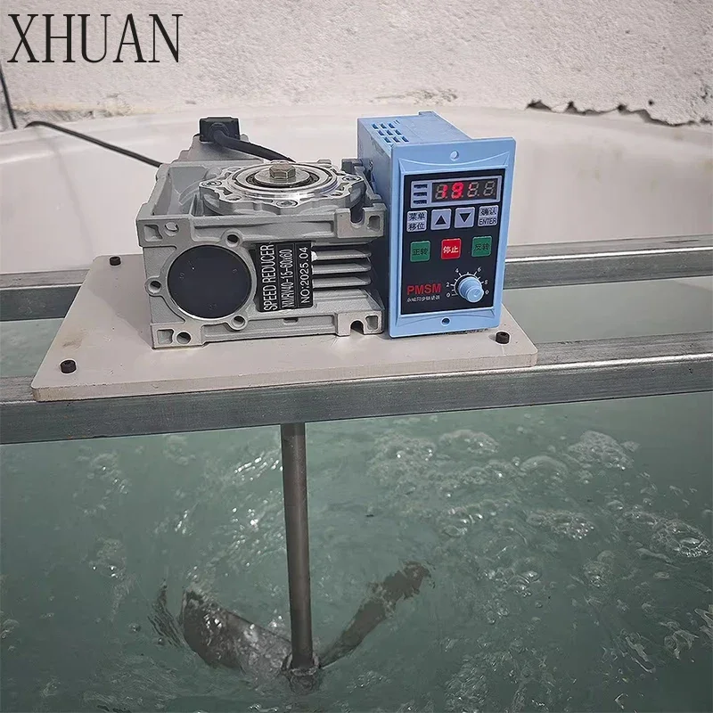 Agricultural Chemical Dosage Mixer High-Speed Quiet Adjustable-Speed Reinforced Liquid Mixer for Sewage Agitation (220V)