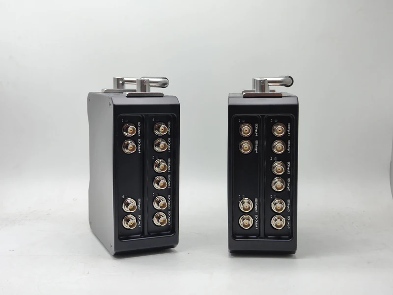 Broadcast OB Van 5 Ch Uni-directional HD 12GSDI BNC Fiber Optic Video/Ethernet Converter 10KM