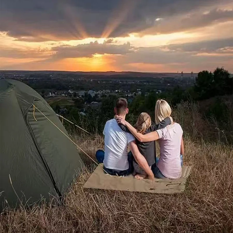Upgraded Thickened Waterproof Camping Mat Portable Folding Outdoor Hiking Tactical Shooting Mat - Camp Equipment