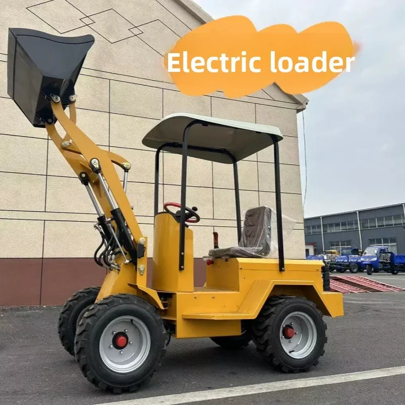 Electric loader 300KG truck, feed loading and unloading electric forklift for farms