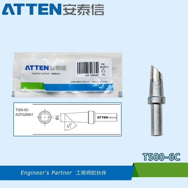 1 Piece ATTEN AT-315DH T500 Soldering Tips for AT-315DH AT315 205H Series Soldering Iron Replacement Tools