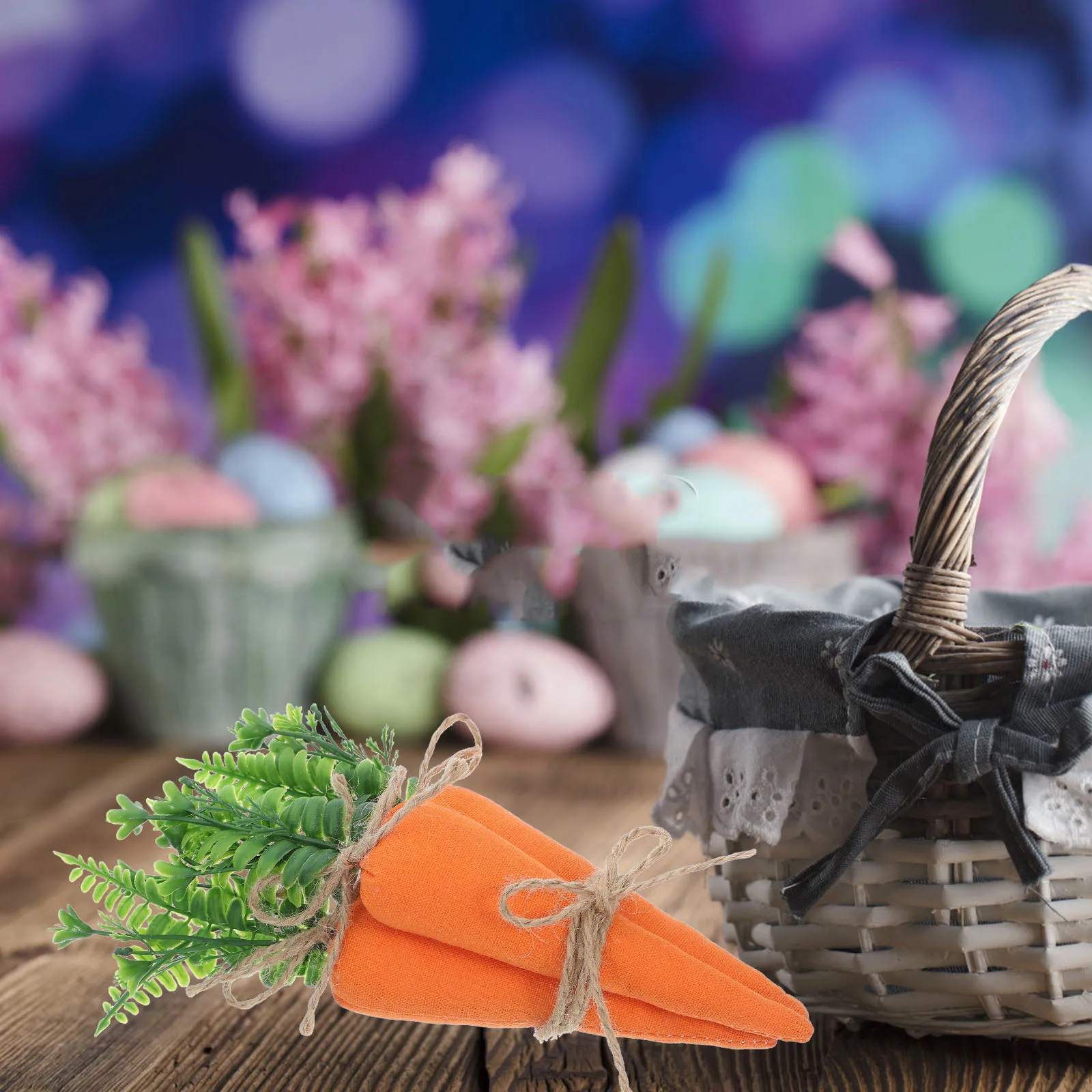 

3Pcs Artificial Carrot Ornaments Simulation Cloth Carrots for Easter Party Spring Home DIY Crafts Decoration Stuffed Carrots