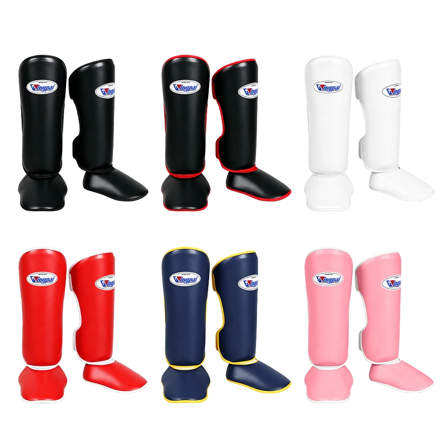 Adult Professional Fighting Leg Guards Boxing Sanda Shin Guards Fighting Protective Gear Instep Protection Fighting Equipment