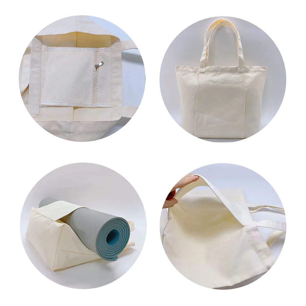 Bolso de mano para Yoga, bolsa de lona de gran capacidad para Pilates, almacenamiento de hombro, Serie de impresión de letras de mariposa