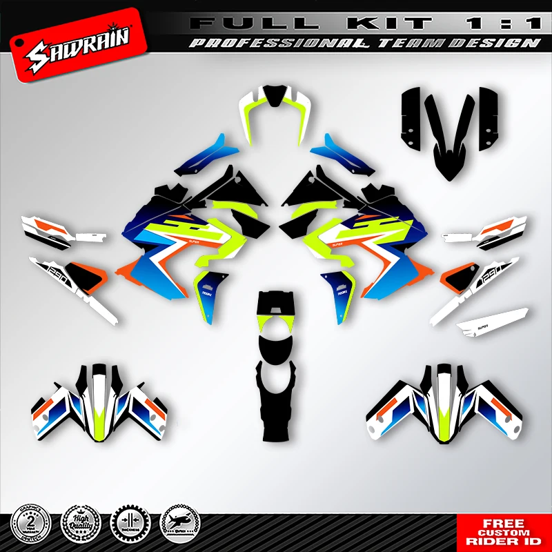 

Sawrain Motorcycle Graphics Backgrounds Decals Stickers Kit Number Name Custom For KTM ADV 1290 790 R S 2021 2022 2023 003