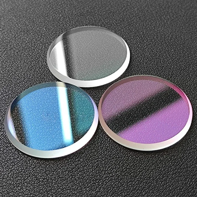 For Seiko 6306 6309 7002 7548 Flat MOD Mineral Glass Crystal, 32x2.5mm Watch Glass with Blue Red Clear AR Coating Replacement
