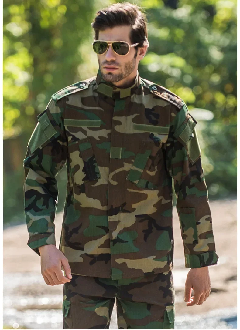 CS High Tear Resistance and Rubbing Resistance Breathable ACU Camouflage Training Suit Second-generation CP Suit