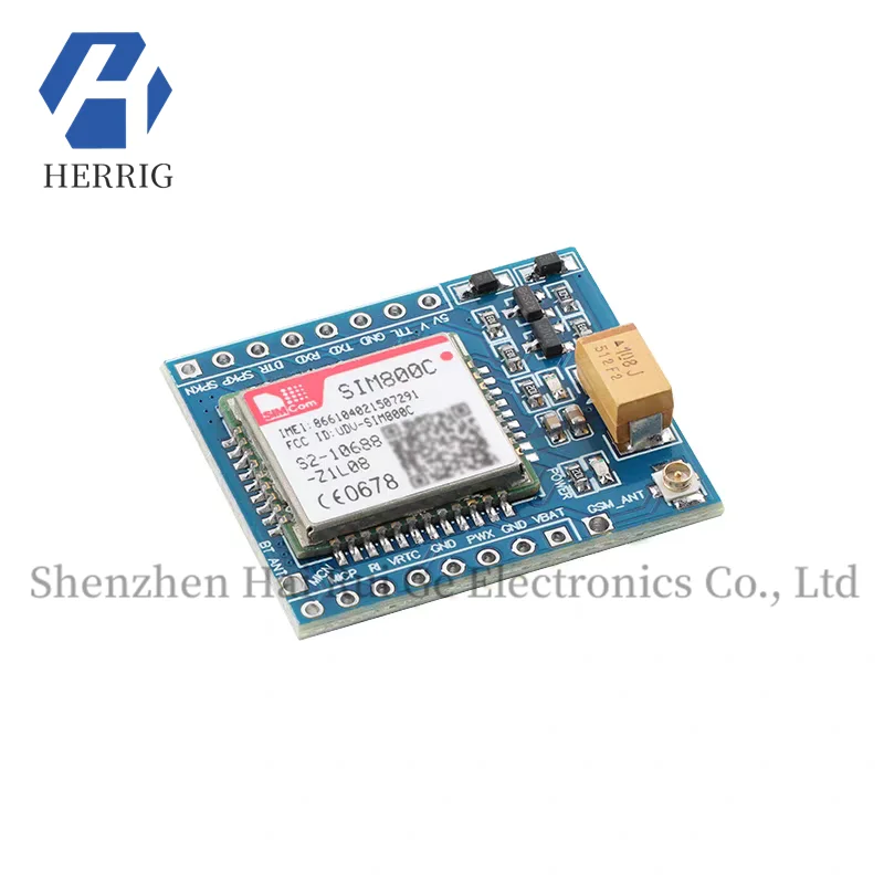 

SIM800C Quad-band GSM/GPRS Module Development Board DTMF/MMS/Multiplexing Network Protocol