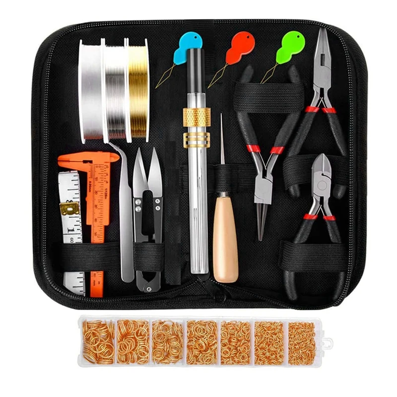 

Jewelry Making Supplies Kit, Jewelry Repair Tools With Accessories, Jewelry Findings For Adult And Beginners