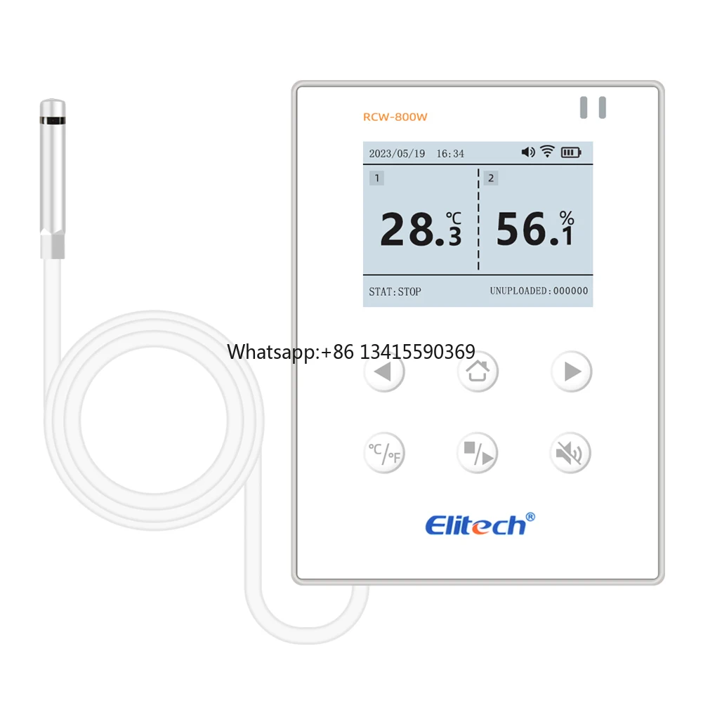 

RCW-800W Digital Temperature&humidity Data Logger 2G/4G/WIFI Connection 24h Monitoring for Storage Cold Storage Breeding