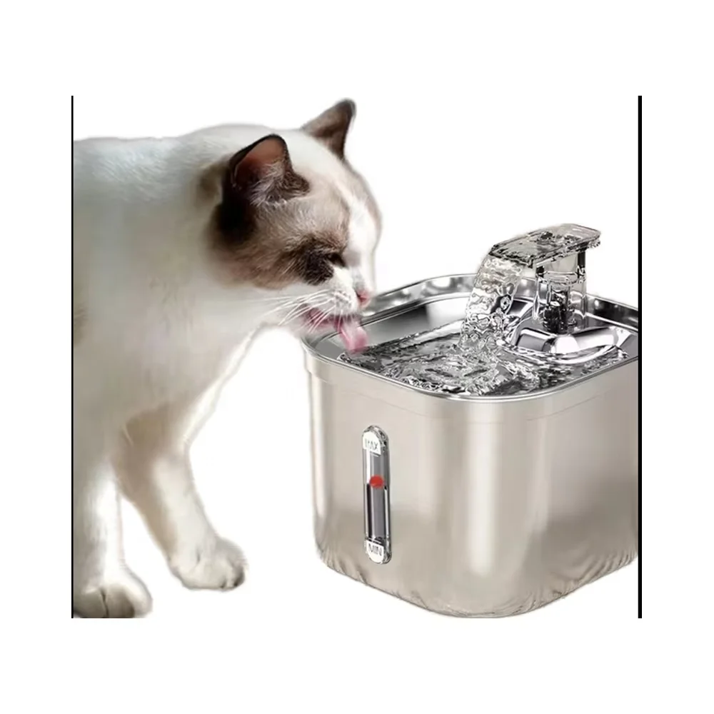 

Диспенсер для воды для кошек из нержавеющей стали 2024 года с заменяемым фильтром и интеллектуальным датчиком