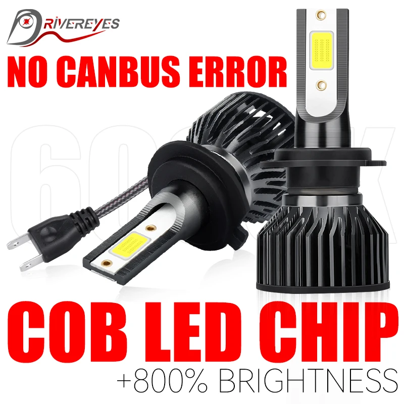 

1000W H4 LED Car Headlight Led H7 H11 H1 Bulb 9012 H3 H8 H9 9005 9006 HB3 HB4 HIR2 Auto Fog Lamp High Low Beam 12V 24V Plug&Play